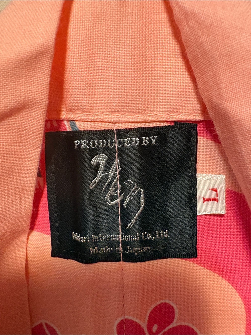 NWOT Midori International Japanese Yukata Kimono Robe Pink Floral L
